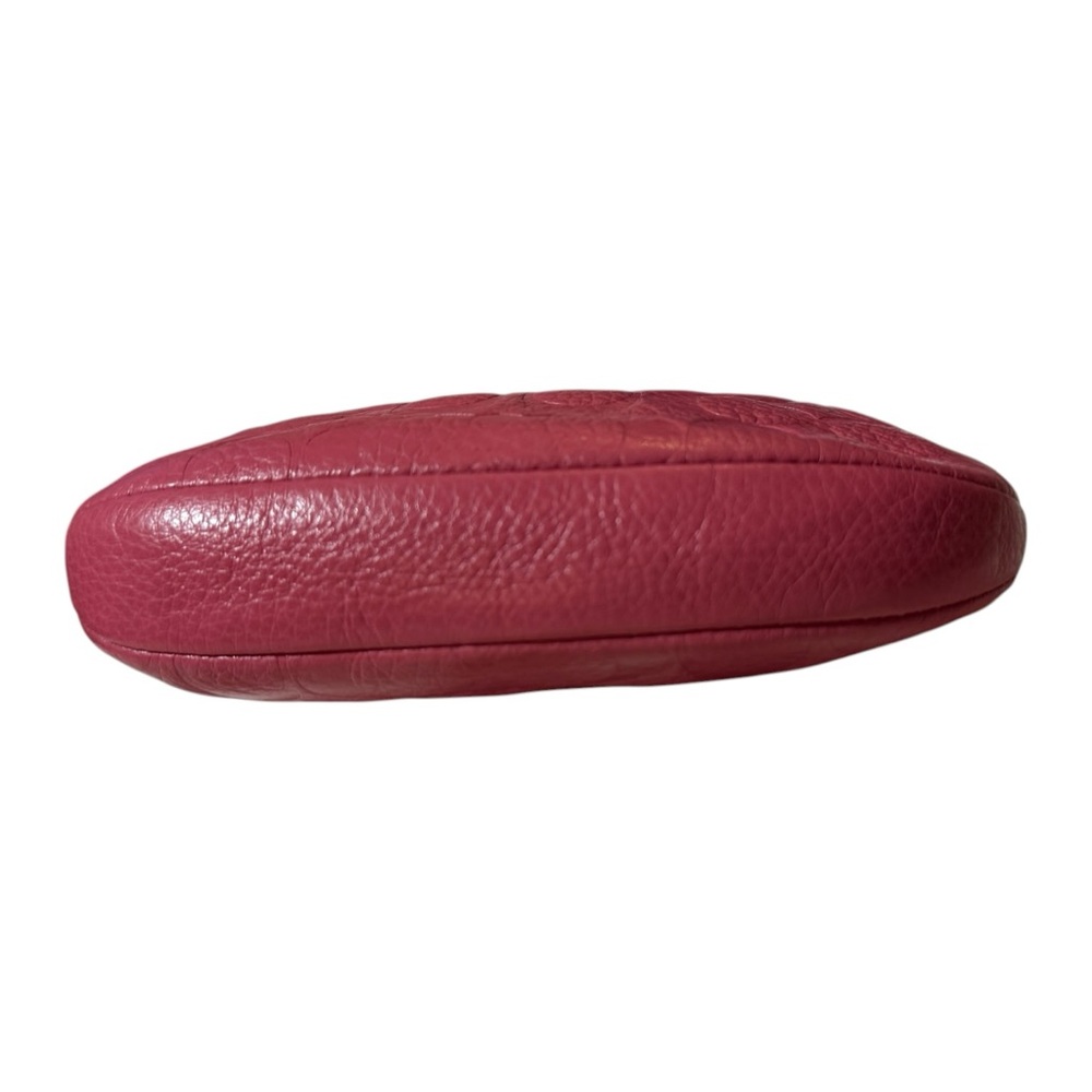 Coach Embossed Leather Kiss-Lock Coin Purse in Sunset Red, NWT - Picture 5 of 11
